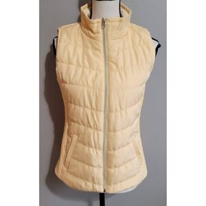 Christopher & Banks Quilted Yellow Vest